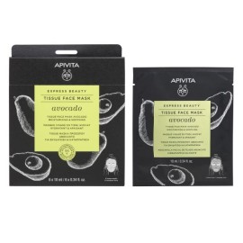 Apivita Express Beauty Tissue Face mask Avocado Moisturizing & Soothing 10 ml