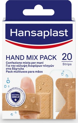 Hansaplast Hand Pack Mix με Διάφορα Επιθέματα για τα Δάχτυλα 20 τμχ