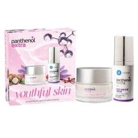 Panthenol Extra Youthful Skin Set Day Cream Ενυδατική Κρέμα Ημέρας SPF15 50 ml + Face & Eye Serum Αντιρυτιδικός Ορός 30 ml