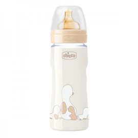 Chicco Original Touch Anti-Colic Plastic Baby Bottle with Rubber Nipple 330ml for 4+ months