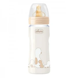 Chicco Πλαστικό Μπιμπερό Original Touch Κατά των Κολικών με Θηλή Καουτσούκ 330ml για 4+ μηνών