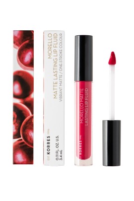 Korres Morello Matte Lasting Lip Fluid 27 Cranberry Sorbet 3,4ml