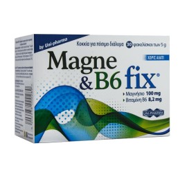 Uni-Pharma Magne & B6 Fix 30 φακελίσκοι των 5gr