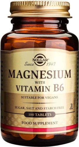 Solgar Magnesium with vitamin B6 100 tabs