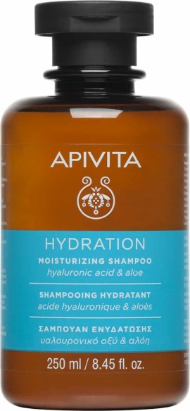 Apivita Hair Care Shampoo Moisturizing hyaluronic acid & aloe 250 ml