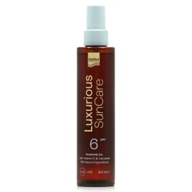 Intermed Luxurious Sun Care Tanning Oil SPF6 Ξηρό Λάδι για Γρήγορο Μαύρισμα 200 ml