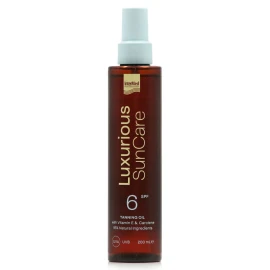 Intermed Luxurious Sun Care Tanning Oil SPF6 Ξηρό Λάδι για Γρήγορο Μαύρισμα 200 ml