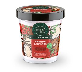 Natura Siberica-Organic Shop Body Desserts, Φράουλα & Σοκολάτα Ενυδατική Μους Σώματος, 450ml