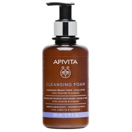 Apivita Cleansing Creamy Cleansing Foam with Olive & Lavender 200ml