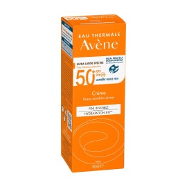 Avene Cream SPF50+ Αντηλιακή Κρέμα Προσώπου για το Ξηρό Ευαίσθητο Δέρμα 50 ml