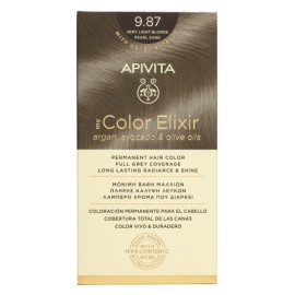 Apivita My Color Elixir Hair Dye 9.87 Blonde Very Light Perle Beige