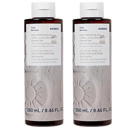 Korres Vanilla Blossom Body Cleanser Gel 2x250ml – Αφρόλουτρο Βανίλ...