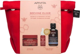 Apivita Promo Beevine Elixir με Beevine Elixir Κρέμα Προσώπου Πλούσιας Υφής για Σύσφιξη & κατά των Ρυτίδων, 50ml & Δώρο Beevine Elixir Serum Ορός Προσώπου για Σύσφιξη & κατά των Ρυτίδων, 10ml, Αφρό Καθαρισμού, 75ml & Nεσεσέρ, 1τεμ, 1σετλαμψ
