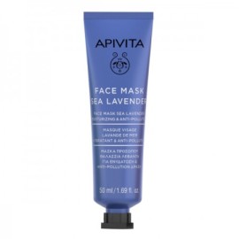 Apivita Face Mask Sea Lavender Μάσκα Προσώπου Με Θαλάσσια Λεβάντα Για Ενυδάτωση & Anti-pollution Δράση 50ml