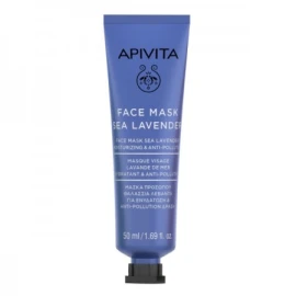 Apivita Face Mask Sea Lavender Μάσκα Προσώπου Με Θαλάσσια Λεβάντα Για Ενυδάτωση & Anti-pollution Δράση 50ml