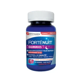 Forte Pharma Fortenuit Gummies Μελατονίνη 1.9 mg Γεύση Μύρτιλο 30 μασώμενα τζελ