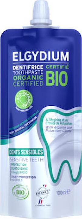 Elgydium Bio Toothpaste Biological Toothpaste For Sensitive Teeth 100 ml