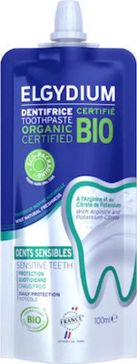 Elgydium Bio Toothpaste Βιολογική Οδοντόκρεμα Για Ευαίσθητα Δόντια 100 ml