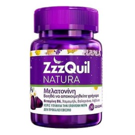 ZzzQuil Natura Συμπλήρωμα Διατροφής με Μελατονίνη 30 ζελεδάκια