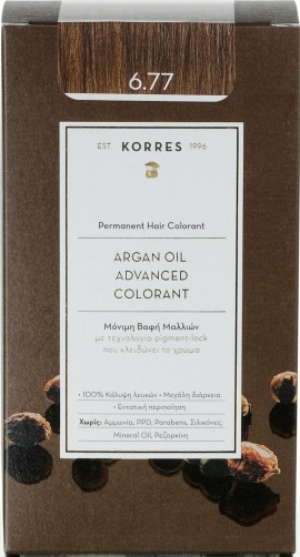 Korres Βαφή Argan Oil Advanced Colorant 6.77 Πραλίνα