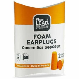 Pharmalead Foam Earplugs Earplugs in Orange Color, 2 pcs