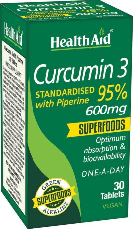 Health Aid Curcumin 3 600 mg 30 vegan tabs