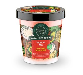 Natura Siberica-Organic Shop Body Desserts, Απολεπιστικό Σώματος για Σμίλευση με Άρωμα Τροπικών Φρούτων 450ml