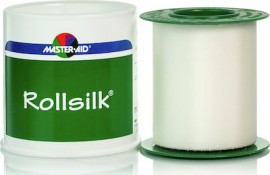 Master Aid Rollsilk Υφασμάτινη Επιδεσμική Ταινία Από Μετάξι 5m x 5cm