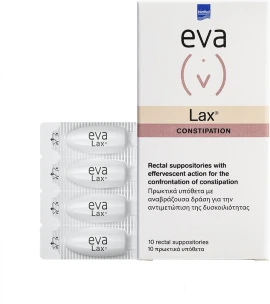 Intermed Eva Lax Constipation 10 πρωκτικά υπόθετα