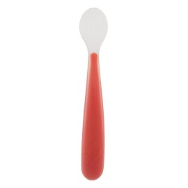 Chicco Baby Spoon made of Silicone Red for 6+ months