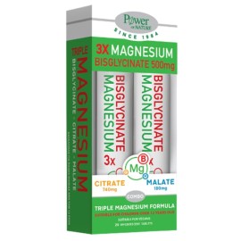 Power of Nature Promo Triple Magnesium Bisglycinate Formula 2x20 Αν...