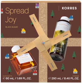Korres Spread Joy Black Sugar Eau De Toilette 50 ml + Αρωματικό Αφρόλουτρο 250 ml