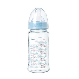 Korres Baby Glass Baby Bottle with Medium Flow Silicone Nipple 3m+ 230 ml
