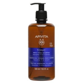 Apivita Hair Care Shampoo Mens Tonic Hippophae TC & rosemary Eco Pack 500 ml