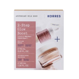 Korres Promo Wild Rose Day Brightening Gel-cream 40ml & Spotless Seum 15ml Box 2024