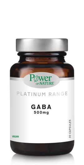 Power of Nature Platinum Range GABA 500 mg 30 herbal capsules