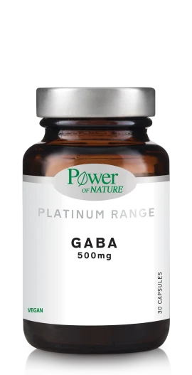 Power of Nature Platinum Range GABA 500 mg 30 φυτικές κάψουλες