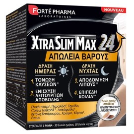 Forte Pharma XtraSlim Max 24 Απώλεια Βάρους 60 δισκία διπλής στοιβάδας (30 δισκία ημέρας + 30 δισκία νύχτας)