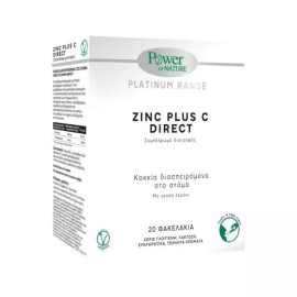 Power of Nature Platinum Range Zinc Plus C Direct 20 sachets