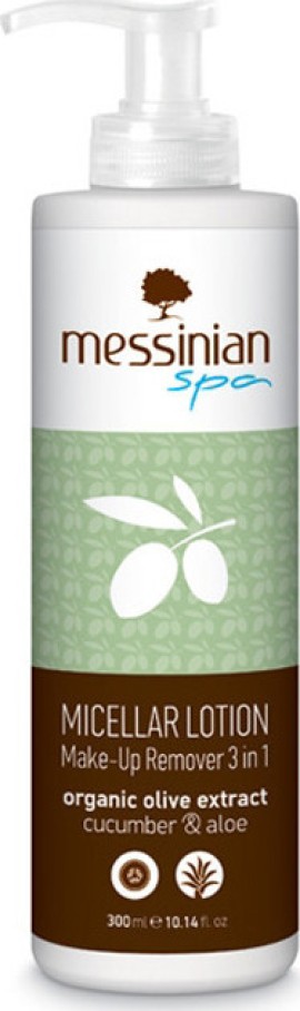 Messinian Spa Micellar Lotion Make-up Remover 3 in 1 Cucumber-Aloe (Αγγούρι-Αλόη) 300ml