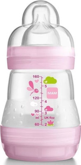 Mam Easy Start Plastic Baby Bottle Anti-Colic 0m+ 160ml