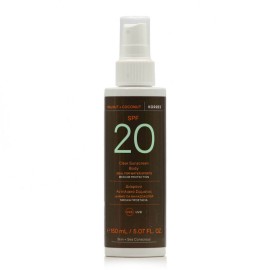 Korres Walnut + Coconut Καρύδι και Καρύδα Clear Sunscreen Body Spray SPF20 Διάφανο Αντηλιακό Σώματος 150 ml
