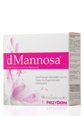 Frezyderm dMannosa D-Μαννόζη & Εκχύλισμα Κράνμπερι 14 φακελάκια x 4 g