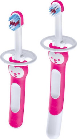 Mam Learn To Brush Set Educational & Baby Toothbrush With Protection Shield 5m+ 2pcs.