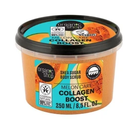 Organic Shop Shea Sugar Collagen Boost Melon Care Body Scrub 250ml