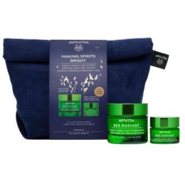 Apivita Making Spirits Bright Set Bee Radiant Cream for Signs of Aging & Relaxed Look 50 ml + Gift Night Gel-Balm 15 ml