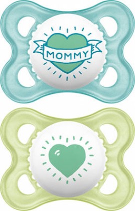 Mam I Love Mummy & Daddy Πιπίλα Σιλικόνης 0m+ 2τμχ