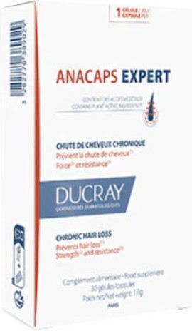 Ducray Anacaps Expert Dietary Supplement for Chronic Hair Loss 30 capsules