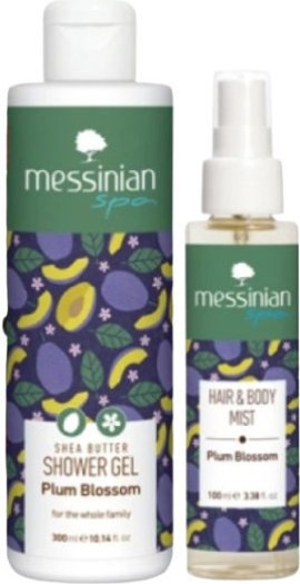 Messinian Spa Plum Blossom Σετ Περιποίησης Σώματος 2τμχ – Αφρόλουτρ...