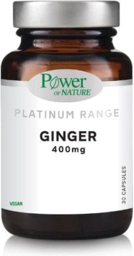 Power of Nature Platinum Range Ginger 400mg 30 κάψουλες